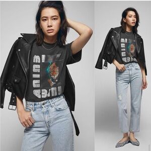 Anine Bing Wild Cat Graphic Tee size M